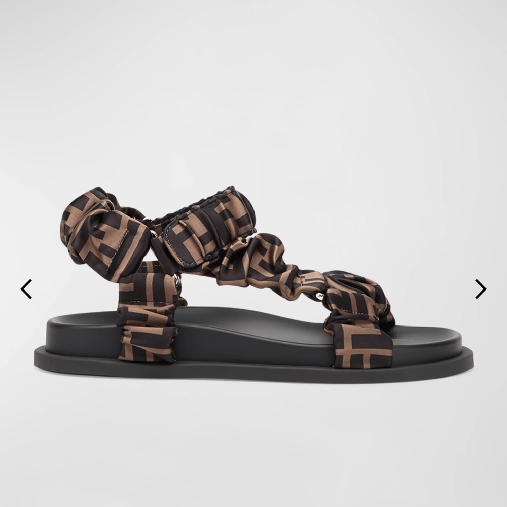 Fendi
Ruched Logo Hiking Sporty Sandals